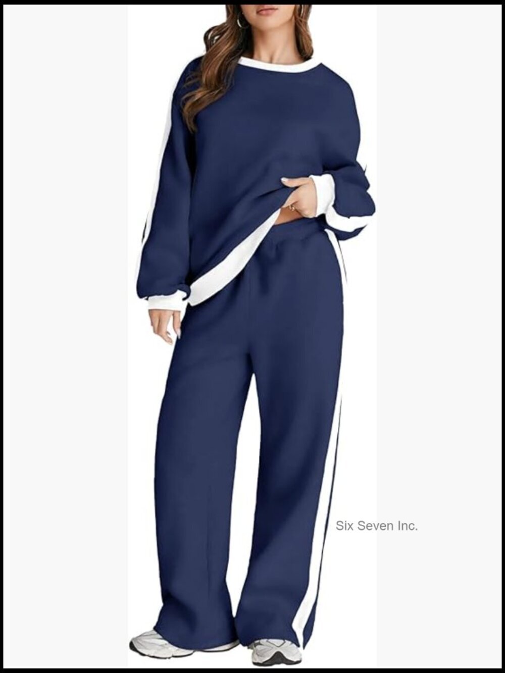Color Block Fleece Lounge Matching Set